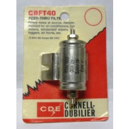 CBFT40 Cornell Dubilier Feed-Thru Noise Filter .5uf 40amp (NOS)