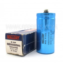 CGS293U025V4C Mallory Capacitor 29,000 MFD 25 WVDC (NOS/NIB)
