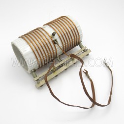 Ceramic Coil E.F. Johnson 9.3uh with Braided Copper Wire Leads (Pull)