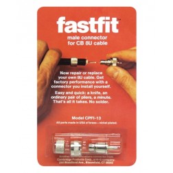 CPFI-13 UHF Male Push On Connector, PL259, Cable Group: E, CAMB