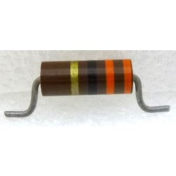 CR1-33CL Carbon Resistor, 33 ohm 1 watt (Cut Leads)