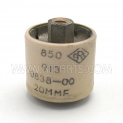 580020-5 Centralab Doorknob Capacitor 20pf 5kv 10% (Pull)