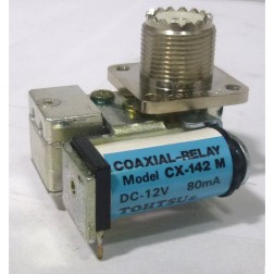 CX142M Coax Relay, SPDT, 12v, UHF Female, Tohtsu