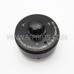 DK78-3 Dow-Key SP3T Manual Three Position UHF Coax Switch (Pull)
