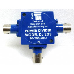 DL203 Power Divider, 20-200 MHz, 33dB Isolation, TRM