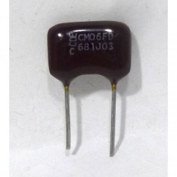 DM19-680-CL Capacitor, Mica 680pf 500wv (Cut Lead)