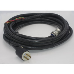POWER CORD, Removed from Henry 3000D Amplifier 8/4-220 31 FOOT 8/4 Wire with Hubbell 231A connectors