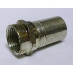 F-RG6 Type-F Male Crimp Connector, RG6 Cable Group: Q
