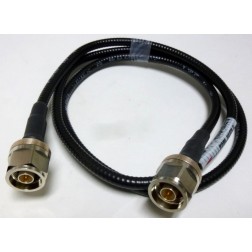Pre-Made Andrew 4 foot FSJ1-50 Sureflex Cable Assembly with Type-N Male Connectors on Both Ends