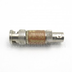 FP-50 Texscan (Trilithic) 50 Ohm 10dB BNC Male/Female Attenuator (Pull)