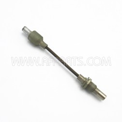 Flexible Shaft 90 Degree Bend 4-9/16" Long with 1/4" Stud on Each End (Pull)