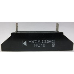 HC10 High voltage rectifier block with mounting slots, 1amp 10kv