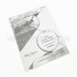 Operating Instruction Manual for the Hickok Model 600 Conductance Tube Tester