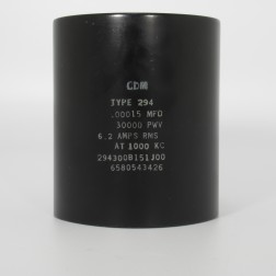 294300B151J00, Capacitance .00015mfd, Voltage 30kv, Amps 6.2, Type 294(NOS)