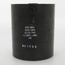 2735-CM91, Capacitance .00027mfd, Voltage 30kv, Amps 9.1, Type CM91(NOS