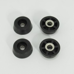 SF6B  Cabinet Feet w/Steel Support, Black (Pack of 4) Budwig 