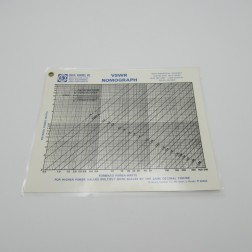 88806 Coaxial Dynamics Laminated VSWR Nomograph 8.5" x 7"