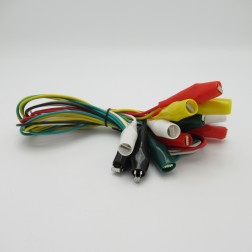ACL3 Alligator Clip Leads 10pcs 5 colors 18" 68-0785