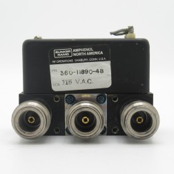 360-11890-48 Amphenol SPDT Coax Relay 115vac Type-N Female NSN 5985-00-869-3763 (Pull)