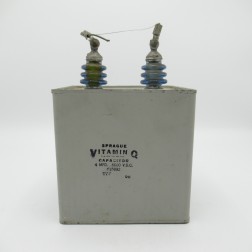 P15832 Sprague Vitamin Q Oil-filled Capacitor 4mfd 6000vdc (Pull)