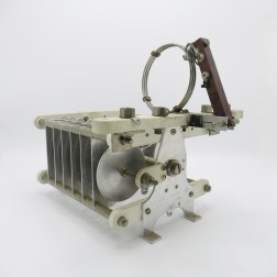 CX50C Barker & Williamson Variable Capacitor, Butterfly, 25-55pf 15kv 0.5" gap 12 plates w/add on items (Pull)