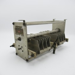 152-507 EF Johnson Dual Section Variable Capacitor 18-50 pf 11kv 0.35" gap 8 Plates Per Section (Pull)
