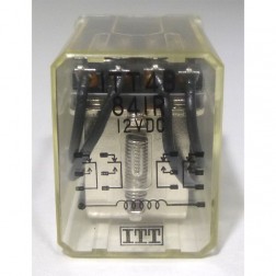 ITT4B841R ITT Relay, 4PDT, 12v, 5a PCB Mount