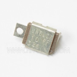 J101-10 Unelco Metal Cased Mica Capacitor Case B 10pf 350v (NOS)
