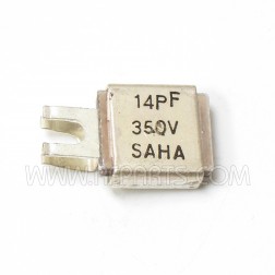 J101-14 Saha Metal Cased Mica Capacitor Case F 14pf 350v (NOS)