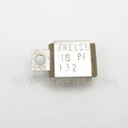 J101-18B Unelco Metal Cased Mica Capacitor Case B 18pf 350v (NOS)
