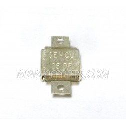 J101-25 Unelco Metal Cased Mica Capacitor Case D with Holes 25pf 350v (NOS)