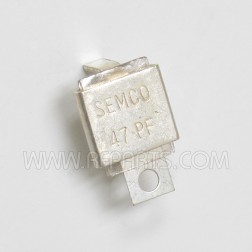 J101-47 Semco Metal Cased Mica Capacitor Case B 47pf 350v (NOS)