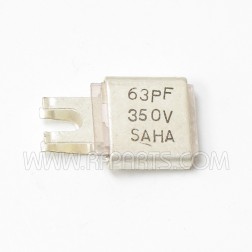J101-63 Saha Metal Cased Mica Capacitor Case F 63pf 350v (NOS)