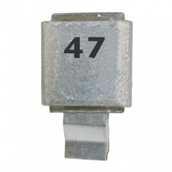 J602-47 FW Metal Cased Mica Capacitor 47pf 250v (NOS)