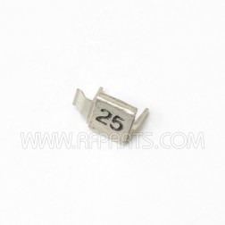 J602-25 Unelco Metal Cased Mica Capacitor 25pf 250v (NOS)
