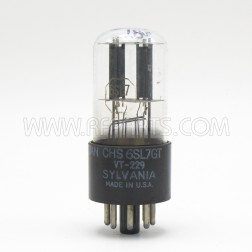 6SL7GT JAN CHS Sylvania VT-229 Hi-Mu Twin Triode Audio Tube (NOS)