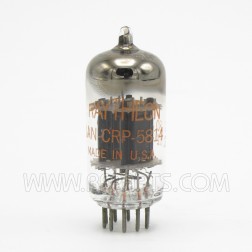JAN-CRP-5814 Raytheon Black Plate Double Mica Medium-Mu Triode (NOS)