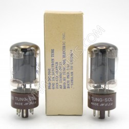 6L6WGB Tung-Sol JAN-CTL / 5881 Electron Tube Matched Pair (2) (NOS/NIB)