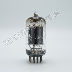 12AX7 JG General Electric High Mu Twin Triode Grey Plate Audio Tube (NOS)