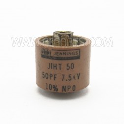 JIHT50 Jennings Ceramic Doorknob Capacitor 50pf 7.5kv 10% NPO (Pull)