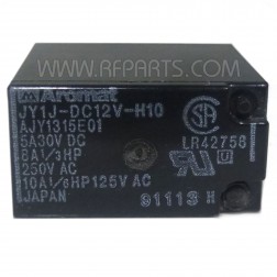 JY1J-DC12V Aromat SPDT Relay 355 ohm 5amp (NOS)