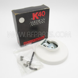 K40 White Magnamount Antenna Base (NOS)