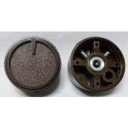 SS-175-2 Brown Tuning Knob with Pointer 1/4" Shaft