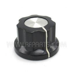 Gloss Finish Black Tuning Knob with Skirt