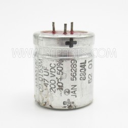M39018/09-0153M Sprague Computer Grade Capacitor 47uF 200VDC -10% +50% (Pull)