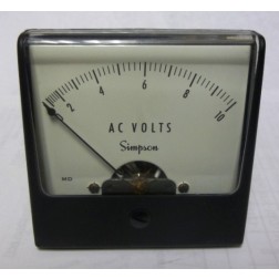 1257-V10 Simpson Meter Movement 0-10vac (NOS)
