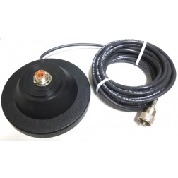 Wilson Antenna 5" Magnet Mount 16.5ft RG58/AU Cable - Black (NOS/NIB)