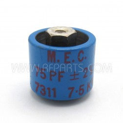 580075-7P Doorknob Capacitor 75pf 7.5kv 10% (Pull)