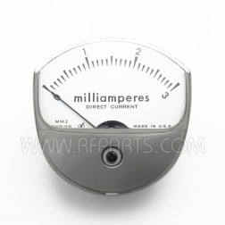 MM2 Marion Panel Meter 0-3 Milliamperes DC (Pull)