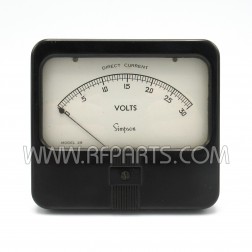 Model 29 Simpson Vintage Volt Meter 0-3 DC Volts (Pull)